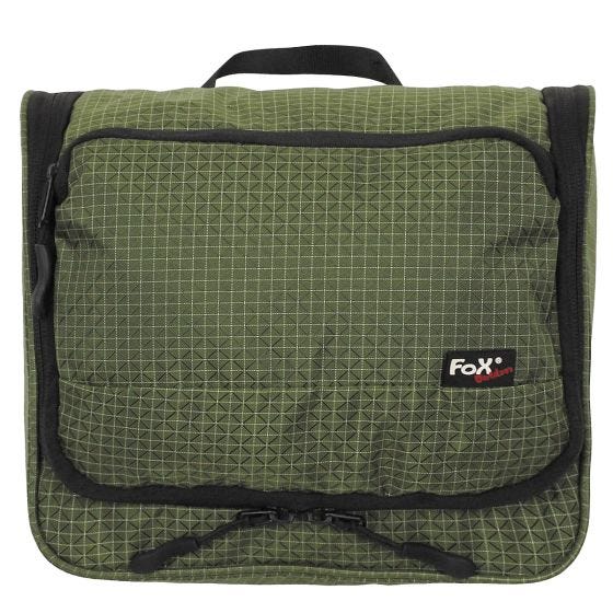 Fox Outdoor Washbag Kulturtasche Ripstop - Olivgrün