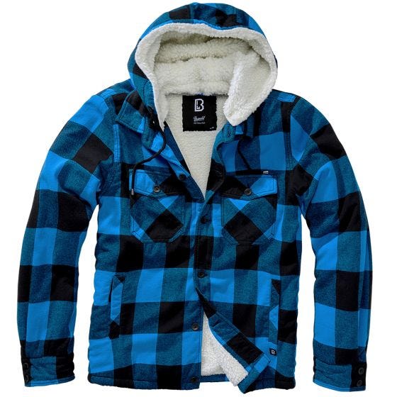 Brandit Lumber Hooded Jacke - Schwarz/Blau