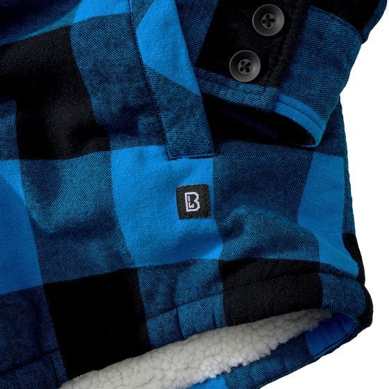 Brandit Lumber Hooded Jacke - Schwarz/Blau