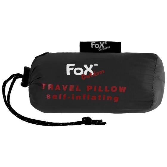 Fox Outdoor Inflatable Travel Pillow Noir