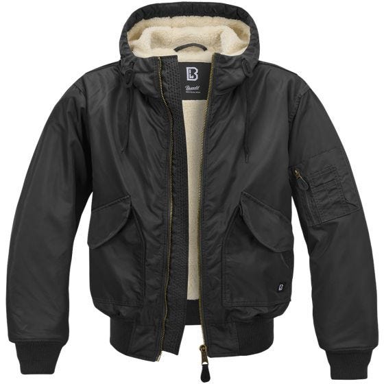 Brandit CWU Kapuzenjacke - Schwarz