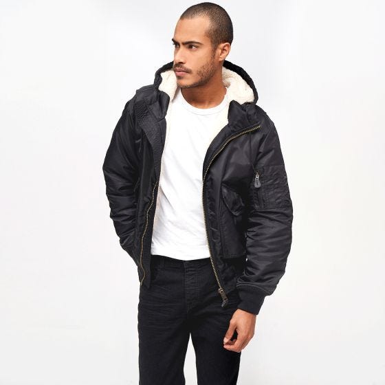 Brandit CWU Kapuzenjacke - Schwarz
