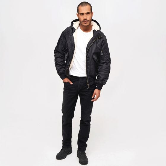 Brandit CWU Kapuzenjacke - Schwarz