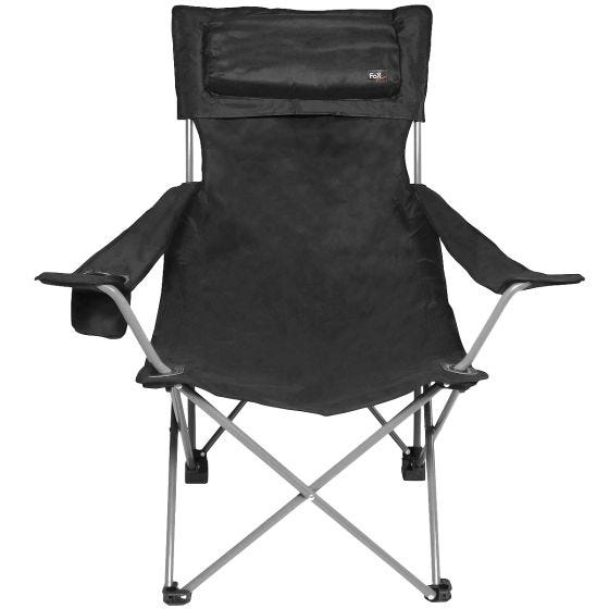 Fox Outdoor Deluxe Klappstuhl - Schwarz