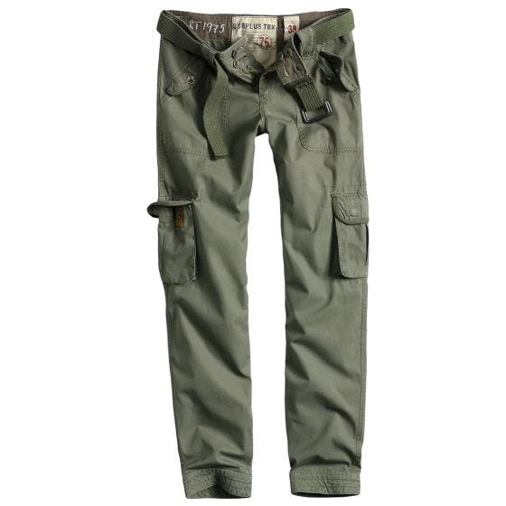 Surplus Slimmy Hose Damen - Olivgrün