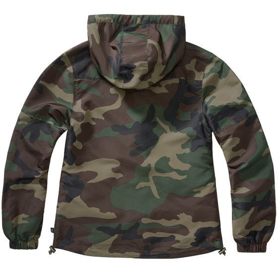 Brandit Damen Sommer-Windjacke - Woodland Camo