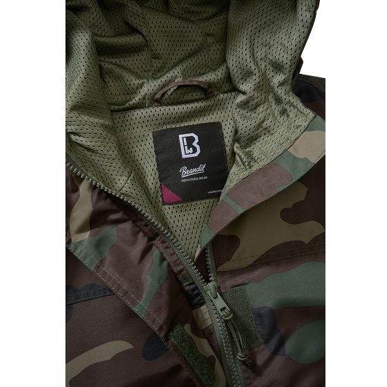 Brandit Damen Sommer-Windjacke - Woodland Camo