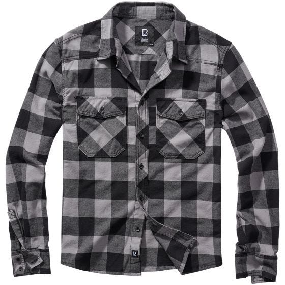 Brandit Karoshirt - Schwarz/Grau