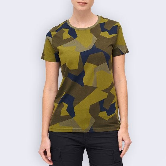 Brandit Damen T-Shirt - Swedish M90 Camo