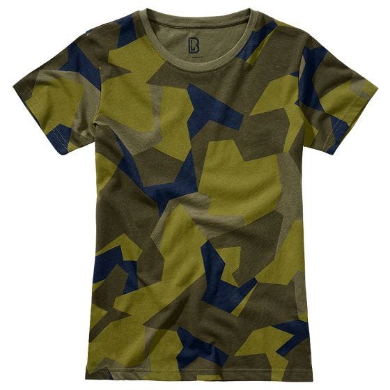 Brandit Damen T-Shirt - Swedish M90 Camo