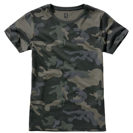 Brandit Damen T-Shirt - Dark Camo