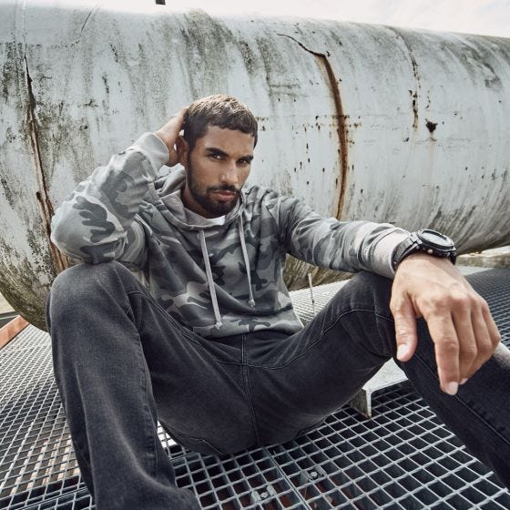 Brandit Sweathoody Kapuze - Gris Camo