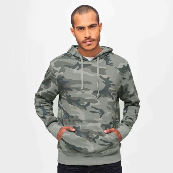 Brandit Sweathoody Kapuze - Gris Camo