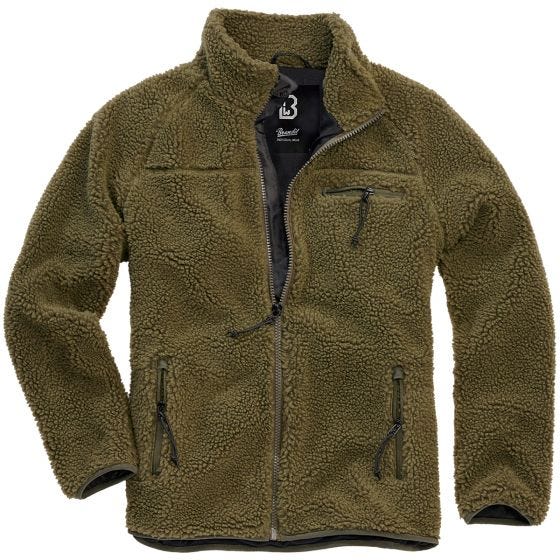 Brandit Teddyfleece Jacke - Olivgrün