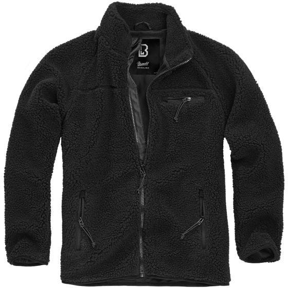 Brandit Teddyfleece Jacke - Schwarz
