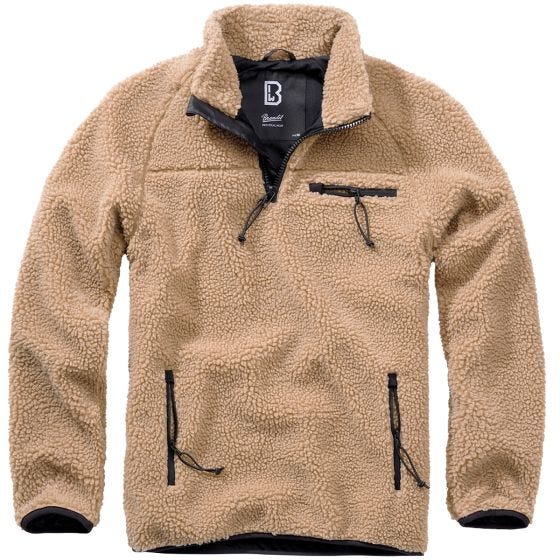 Brandit Teddyfleece Troyer Jacke - Camel