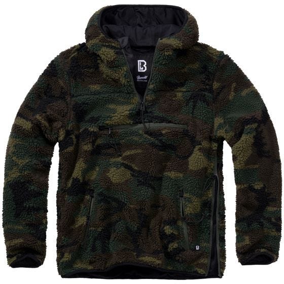 Brandit Teddyfleece Worker Pullover - Woodland