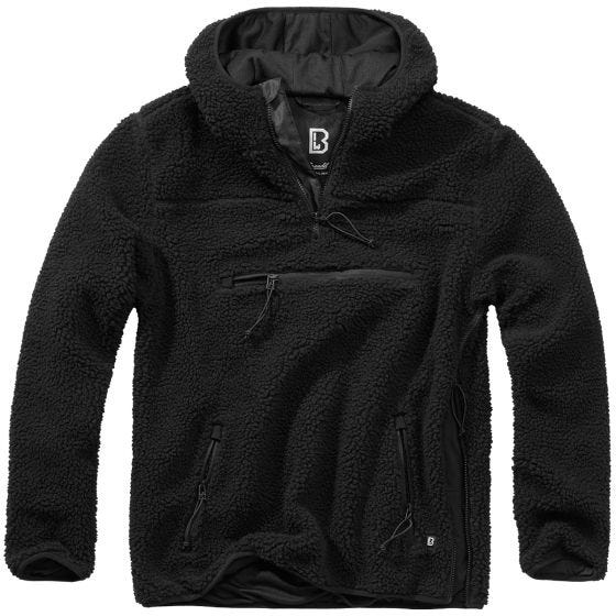Brandit Teddyfleece Worker Pullover - Schwarz