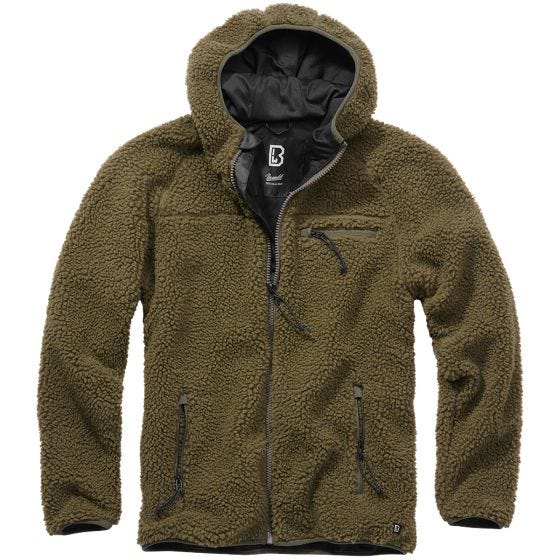Brandit Teddyfleece Worker Jacke - Olivgrün
