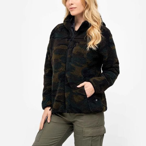 Brandit Damen Teddyfleece Jacke - Woodland