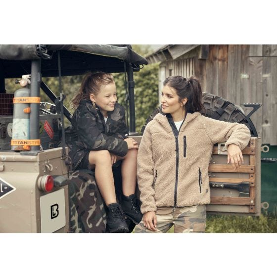 Brandit Damen Teddyfleece Jacke - Camel
