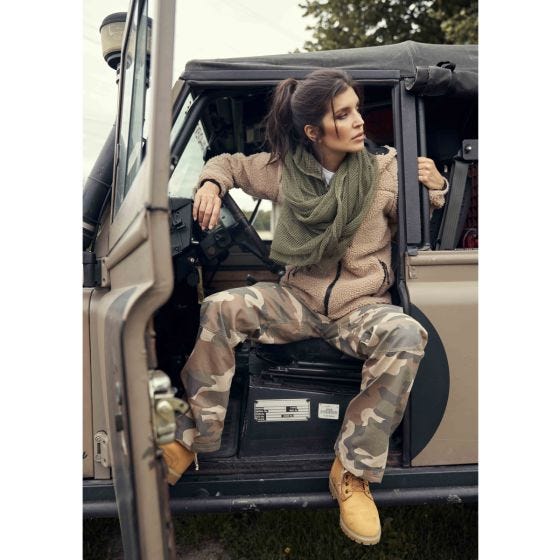 Brandit Damen Teddyfleece Jacke - Camel