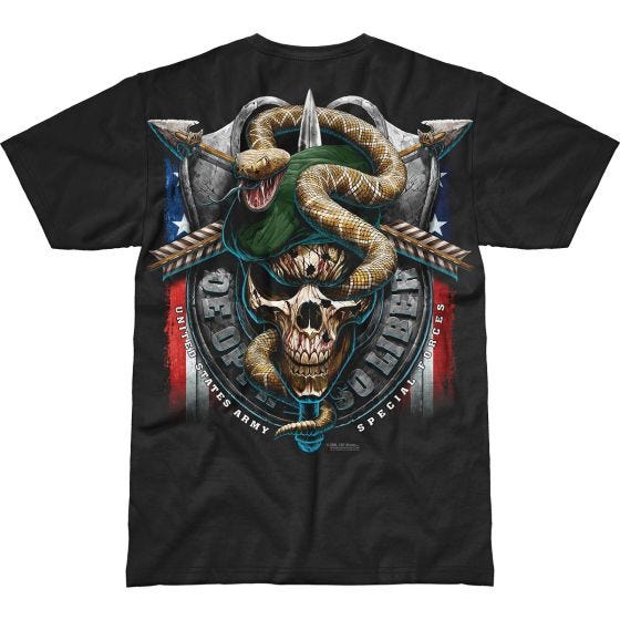 7.62 Design Army Special Forces Green Beret Battlespace T-Shirt Schwarz