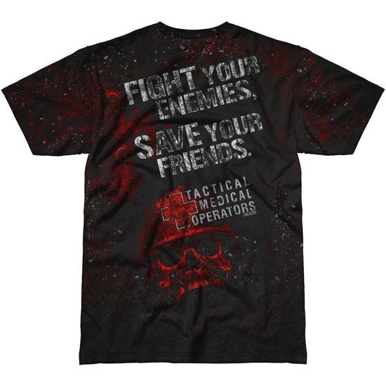7.62 Design Tactical Medical Operators Fight Your Enemies T-Shirt Schwarz