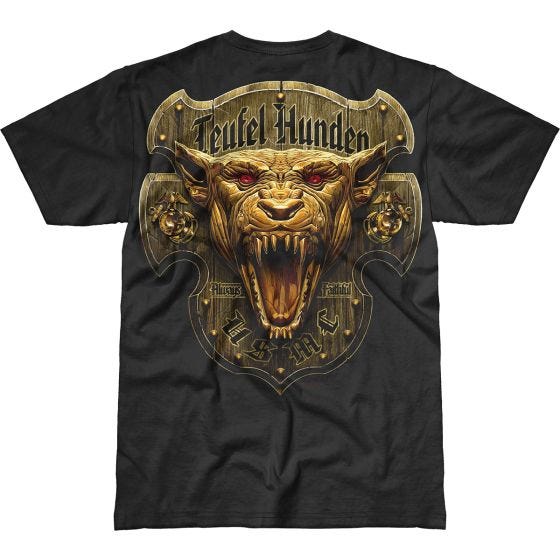 7.62 Design USMC Devil Dog Battlespace T-Shirt Schwarz