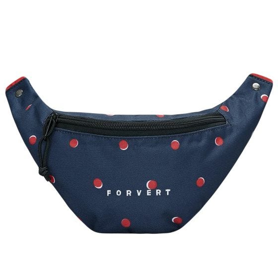 Forvert Leon Bauchtasche - Navy Doubledots