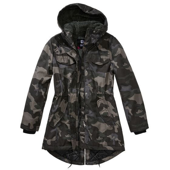Brandit Damen Marsh Lake Parka - Dark Camo
