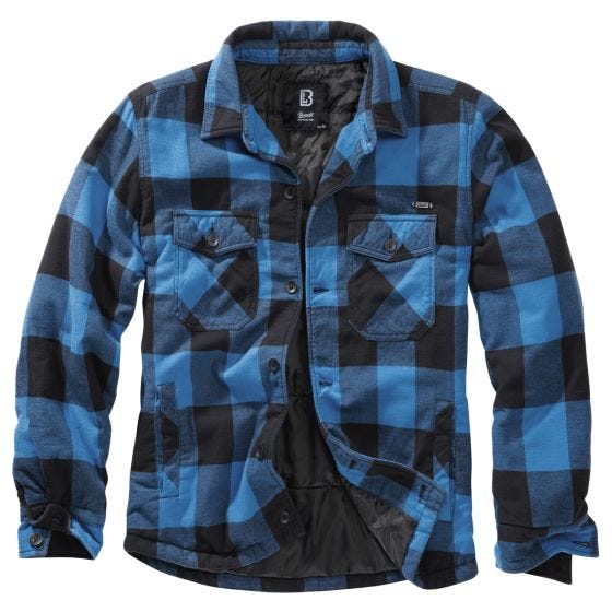 Brandit Lumber Jacke - Schwarz/Blau