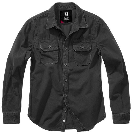 Brandit Damen Jahrgang Langarmshirt - Schwarz