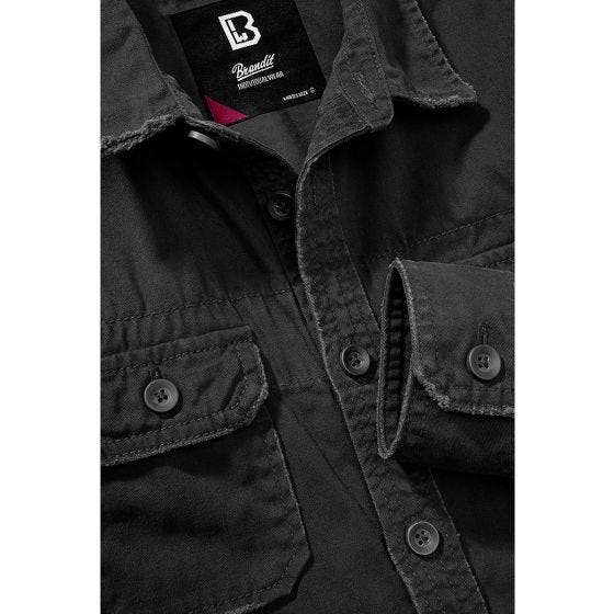 Brandit Damen Jahrgang Langarmshirt - Schwarz