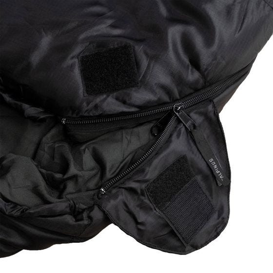 Alpinus Classic 1050 (Left) Schlafsack - Schwarz/Orange