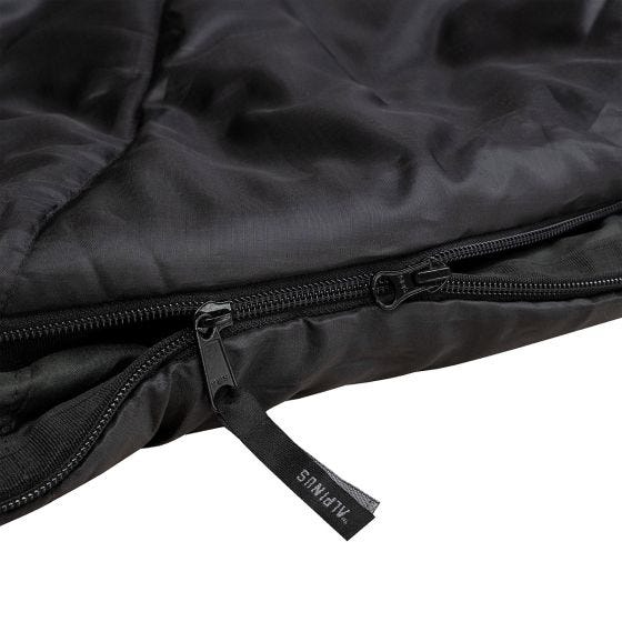Alpinus Classic 1050 (Left) Schlafsack - Schwarz/Orange
