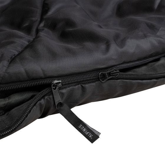 Alpinus Classic 1050 (Right) Schlafsack - Schwarz/Orange