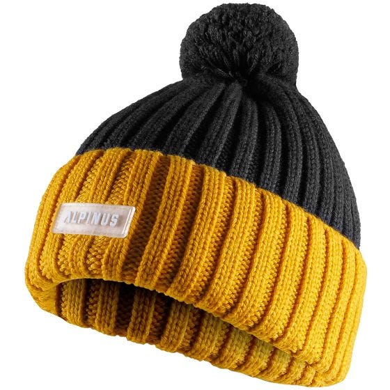 Alpinus Tactical Matind Wintermütze - Grey-Yellow