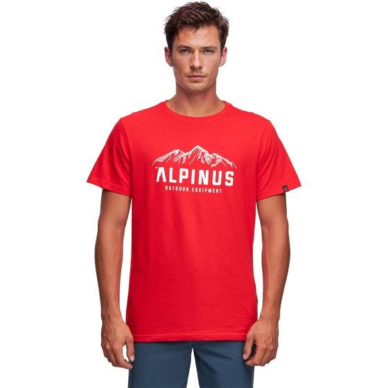 Alpinus Mountains Active Herren T-Shirt - Rot