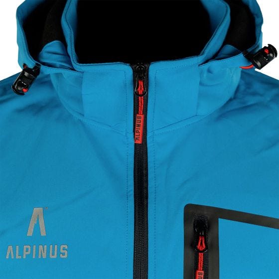 Alpinus City Herren Stenshuvud Softshell-Jacke - Blau