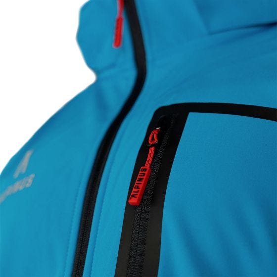 Alpinus City Herren Stenshuvud Softshell-Jacke - Blau