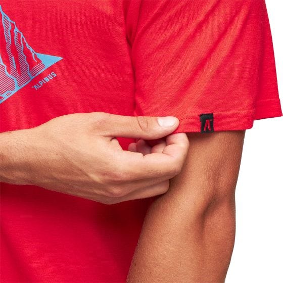 Alpinus Tactical Skilbrum T-Shirt - Rot