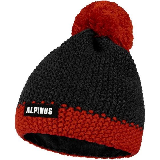 Alpinus Tactical Mutenia Wintermütze - Black-Red