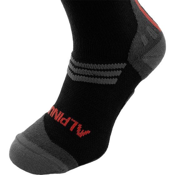 Alpinus Valletto Merino Coolmax Trekking-Socken - Schwarz