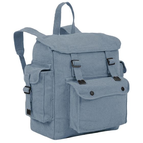 Highlander Stoff-Rucksack mit Taschen Groß RAF Blue