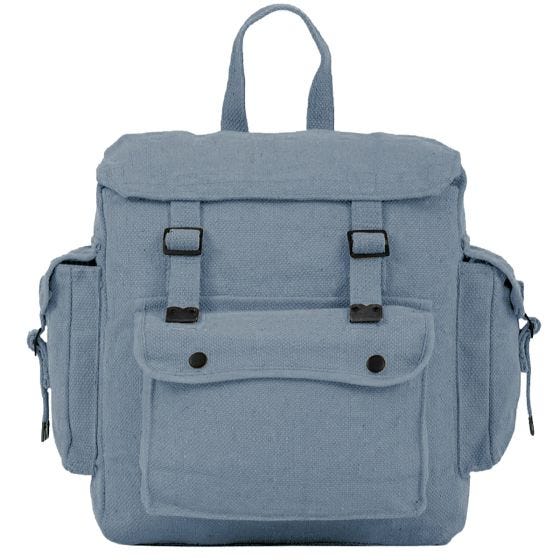 Highlander Stoff-Rucksack mit Taschen Groß RAF Blue