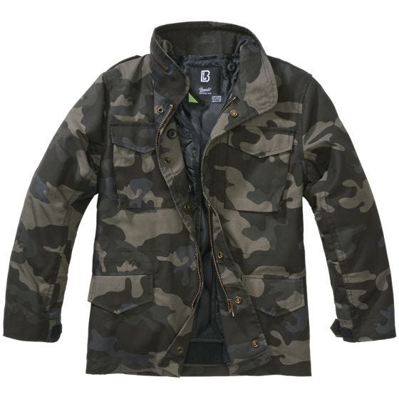 Brandit Kinder M-65 Standard Jacke - Dark Camo