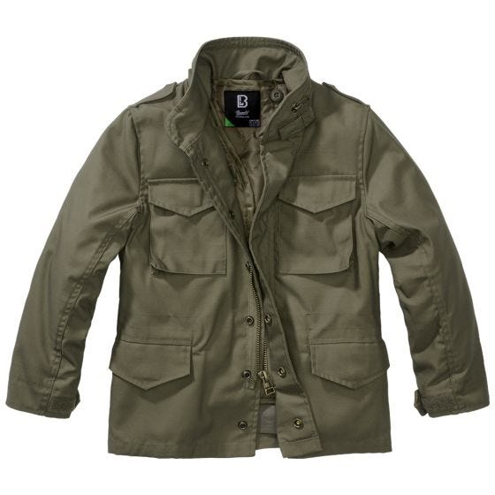 Brandit Kinder M-65 Standard Jacke - Olivgrün