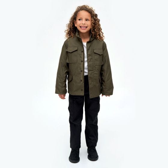 Brandit Kinder M-65 Standard Jacke - Olivgrün
