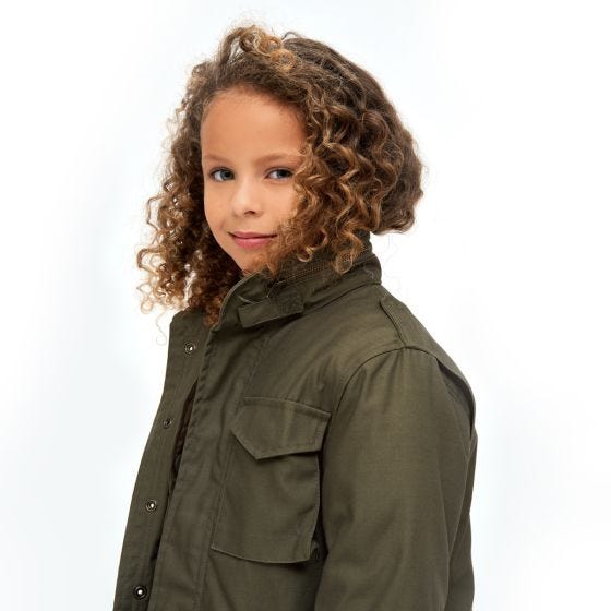 Brandit Kinder M-65 Standard Jacke - Olivgrün